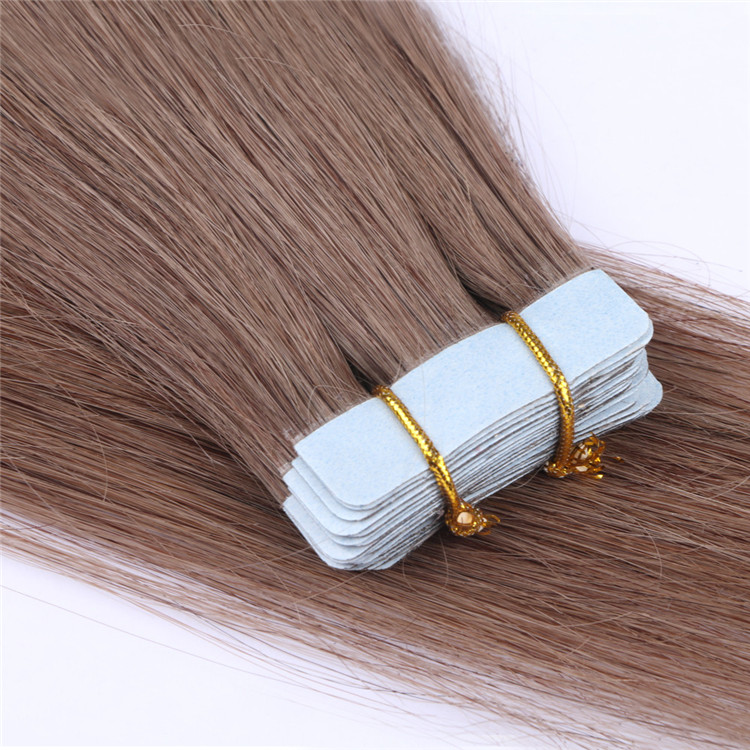 Factory price double drawn tape in hair extension factory QM085